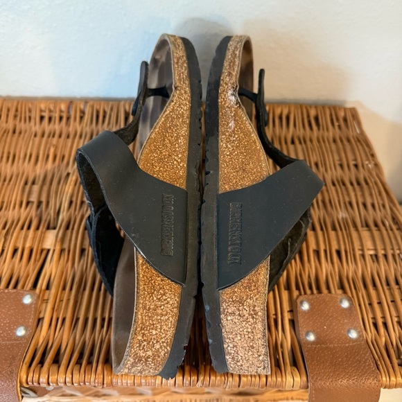 Birkenstock Gizeh Women's Slip On Sandals Black EU 38 US 7 Comfort Beach Beach - Picture 6 of 8